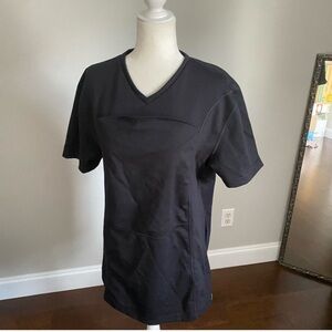 Lalabu Soothe V Neck Mom Dad Shirt Short Sleeve Carrier Black - 2XL
